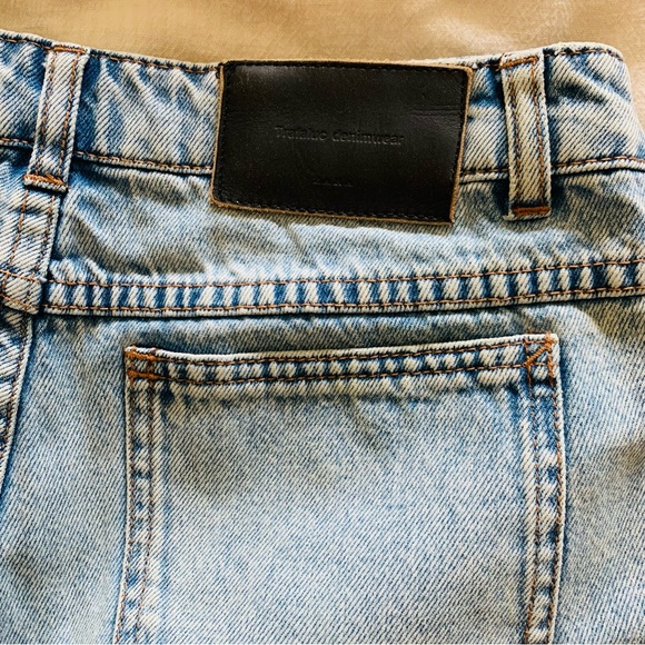 Zara Mom Fit Hi-Rise Denim Shorts in Size 6 - Picture 10 of 12